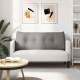  Jastuk za leđa Sivo-smeđa 120 x 24 x 50 cm tkanina | shoptok.hr