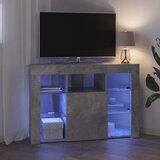  Kotni LED TV ormar 100x40x68cm Betonski sivi Konstruirano drvo | shoptok.hr