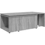  Stolić za kavu boja sivog hrasta 150x50x35 cm konstruirano drvo | shoptok.hr