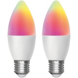 Aigostar komplet 2x led rgbw prigušiva sijalica mesh smart C37 E27/6,5W/230V 2700-6500K | Eponuda.com