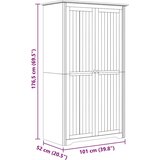 Ormarić BODO Medeno smeđa 53 5 x 99 x 173 cm Konstruirano drvo - boja meda 99 x 53 5 x 173 cm | shoptok.hr