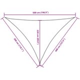  Jedro protiv sunca od tkanine trokutasto 3 x 4 x 5 m antracit | shoptok.hr