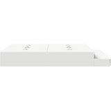  Krevet s ladicama s ladicama Bijelo 135 cm Konstruirano drvo | shoptok.hr