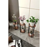 drveni stalak za cveće flower desk round