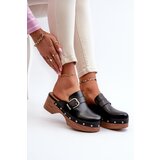 Boto FI1 Women's Slide Sandals with Buckle Black Seprilla | shoptok.hr