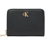 Calvin Klein Velika moška denarnica Minimal Monogrm Lthr Med Flap Zi LV04F1064G Črna | Shoptok.si