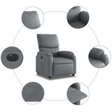  Električni naslonjač od umjetne kože sivi | shoptok.hr