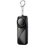 INF Osebni varnostni alarm z baterijo - 130dB glasen alarm za ključe z LED lučko Black, (5000243369) | Shoptok.si