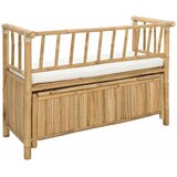  Klupa za vrtno skladištenje 110 x 47 x 80 cm Bambus Prirodna | Eponuda.com