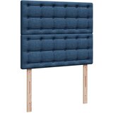 vidaXL Box spring postelja z vzmetnico modra 120x190 cm blago | Shoptok.si