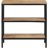 Maison Chic konzolna miza - miza ob steni 70x35x70 cm trden neobdelan mangov les, (21785795) | Shoptok.si