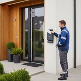 ModernHome zidni poštanski sandučić s držačem za novine, pocinčani čelik, antracit | shoptok.hr