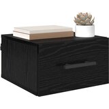 vidaXL Nočna omarica Črni hrast 35 x 35 x 20 cm Konstruiran les | Shoptok.si