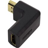 Logilink AH0005 HDMI adapter [1x moški konektor HDMI - 1x ženski konektor HDMI] črna 90° kotni levo, (20430099) | Shoptok.si