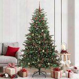 vidaXL Umestno božično drevo Zelena 210 cm PVC, kovina in plastika | Shoptok.si