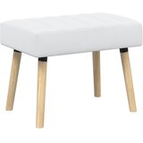  Klupa s utorima Bijela 60 x 40 x 45 cm Tkanina | shoptok.hr
