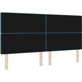 vidaXL Naslon za glavu s kristalnim gumbima tufted tamno plavi 200 cm baršun | shoptok.hr
