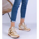 D/CEO marka niezdefiniowana Brown women's sneakers with hidden wedge Ninella | ePonuda.com