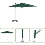  The Living Store Previsni senčnik z aluminijastim drogom 250x250 cm zelen - Previsni Senčnik, (21742346) Cene