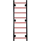 MOVEPRO gimnastičke zidne ljestve 215 cm sa šipkom za zgibove – za djecu i odrasle, crne | shoptok.hr