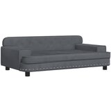Maison Chic Otroški kavč - Otroški divan - Otroški sedež temno siv 90x53x30 cm žamet, (21729703) | Shoptok.si