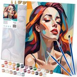 Massido Painting by Numbers Kit - Portrait of a Woman 40x50 cm, (21738664) | Shoptok.si