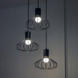  Visilica na sajli SOLANO 3xE27/15W/230V crna/zlatna | Eponuda.com