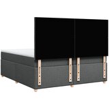  Krevet s oprugama i madracem tamnosivi 200 x 200 cm od tkanine | shoptok.hr