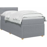  Boxspring krevet s madracem Svjetlosiva 80 x 200 cm Tkanina | shoptok.hr