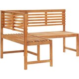  Kutna klupa 140 cm od masivnog bagremovog drva | shoptok.hr