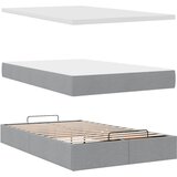  Otomanski krevet s madracem svjetlosivi 120x190 cm tkanine | shoptok.hr