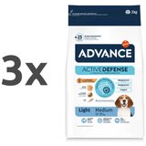 Advance Adult Medium Light - piščanec 3 x 3 kg Cene