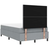 vidaXL Krevet s podnožjem s madracem i LED svjetlom svijetlo sivo 120x190 cm | shoptok.hr