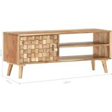 TV ormarić 100 x 35 x 40 cm od masivnog bagremovog drva | shoptok.hr