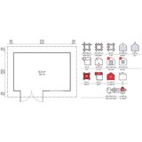 Male kuće Drvena vrtna kućica ORIENTAL 3 380 × 260 cm – bez završnog krovnog pokrova | shoptok.hr