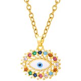 Contessa Moda Fashion Store evil Eye ogrlica | 18K pozlata | Nerđajući čelik 88322-0 Cene