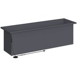  Vrtna posuda za sadnju s LED svjetlom Antracit 30 x 100 x 30 cm Slike