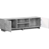  TV stalak 140 x 34,5 x 40 cm Betonska siva Konstruirano drvo | shoptok.hr