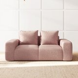 Rodier Rožnata sedežna garnitura iz tkanine bouclé 212 cm Monce – | Shoptok.si