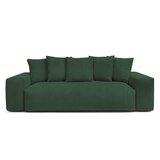 Bobochic Paris Zelena sedežna garnitura iz rebrastega žameta 280 cm Voltaire – | Shoptok.si