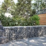vidaXL Gabionska košara s pokrovom 200x50x50 cm pocinkano železo Cene