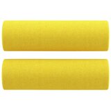  2-dijelni set sofa s jastucima svjetložuti od tkanine | shoptok.hr