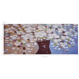  Set zidnih slika na platnu s uzorkom cvijeća u vazi 150 x 60 cm | Eponuda.ba