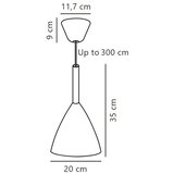  DFTP by Nordlux - PURE viseći luster na sajli 1xE27/40W/230V | Eponuda.com