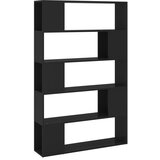 Furnova Knjižna omara za razdelitev prostora črna 100x24x155 cm, (21932826) | Shoptok.si
