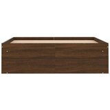  Za krevet smeđi hrast 120 x 190 cm mali bračni | shoptok.hr