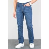 Dewberry 23648 Regular Fit Stretchy Hlt Denim Mens Jeans-LIGHT BLUE | Shoptok.si