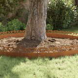 vidaXL Rubnjaci za travnjak 20 pcs Rđa 103 x 0,05 x 22 cm | shoptok.hr