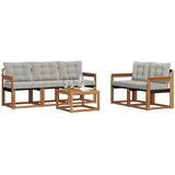  Set vanjskih sofa 6 kom. Prirodna i svijetlo siva | shoptok.hr