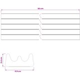 Samoljepiva brtvila za prozore Bijela 9 x 4 mm 50 m EPDM pjena | shoptok.hr